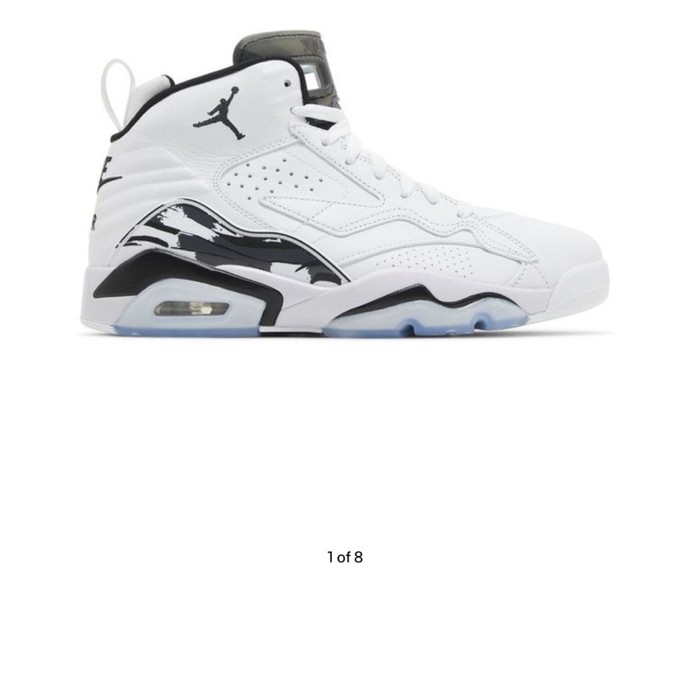 Jordan MVP White and Black Sneakers Size 9.5 - Picture 4 of 16